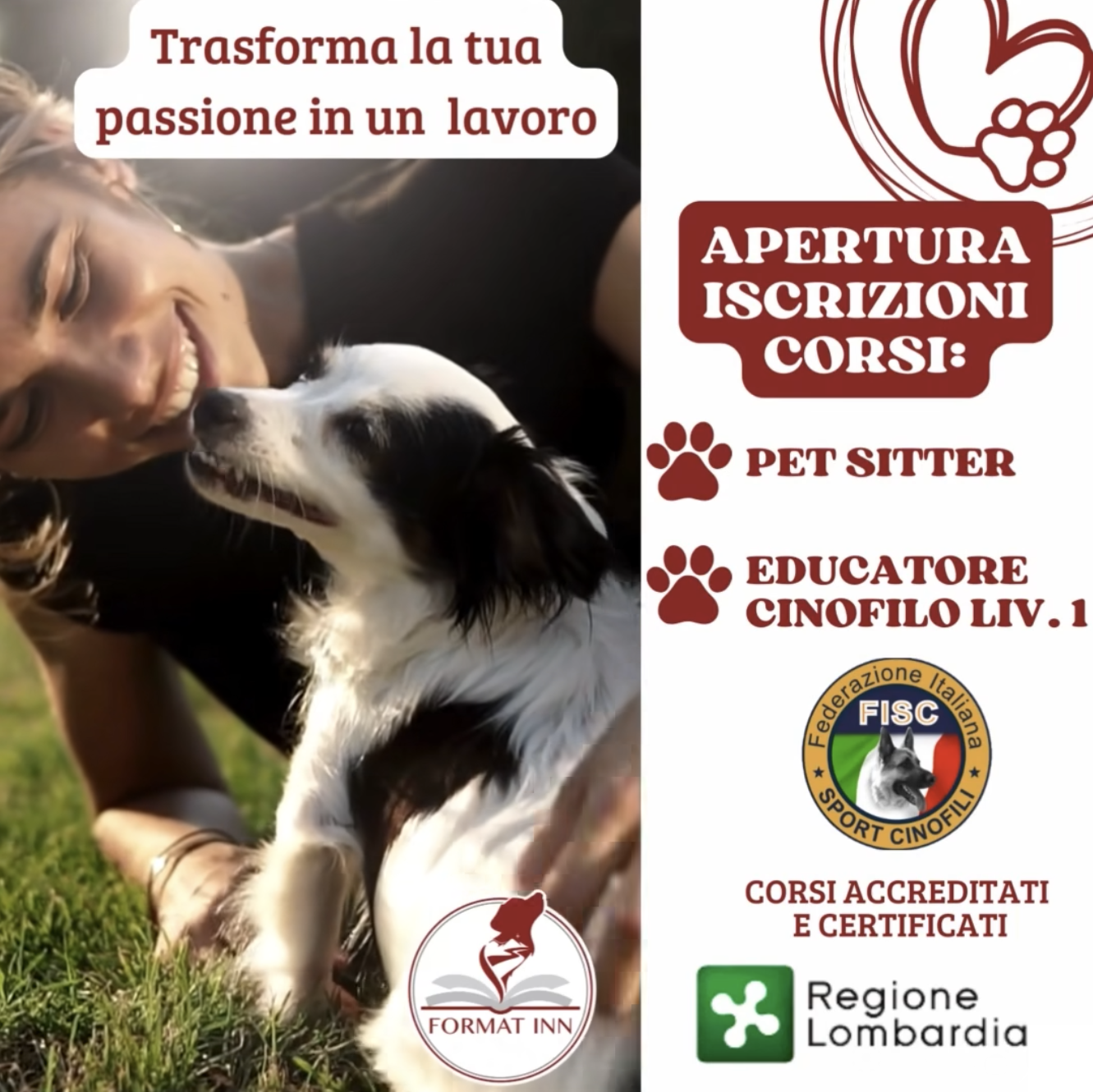 Corso per Pet Sitter ed Ecucatore Cinofilo liv. I